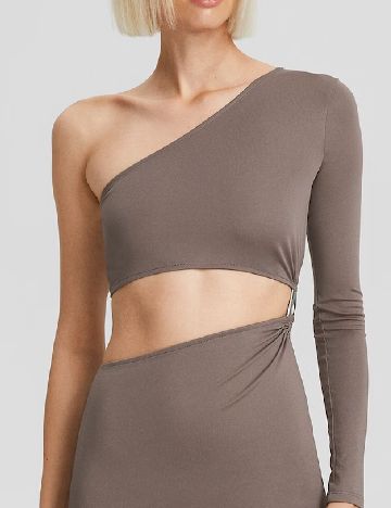 Rochie medie Bershka, gri