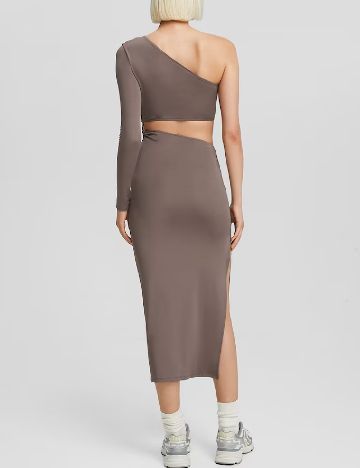 Rochie medie Bershka, gri