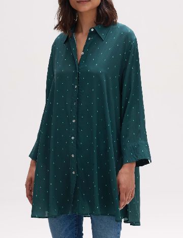 Camasa Oversize Opus, verde