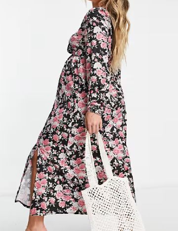 Rochie medie Missguided Maternity, floral print