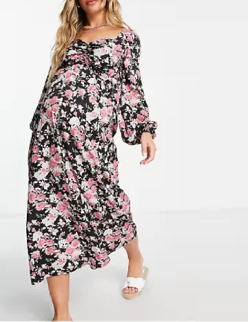 Rochie medie Missguided Maternity, floral print