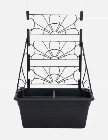 Jardinieră cu scară ACTION, negru