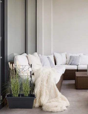 Jardinieră cu scară ACTION, negru