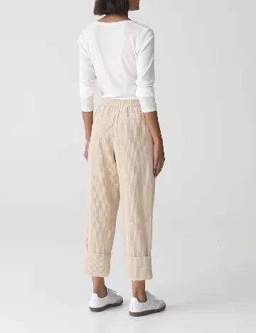 Pantaloni Opus, ecru