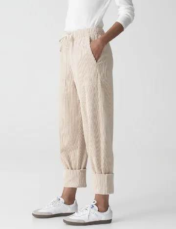 Pantaloni Opus, ecru