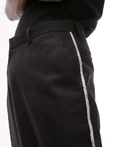 Pantaloni Topman, negru