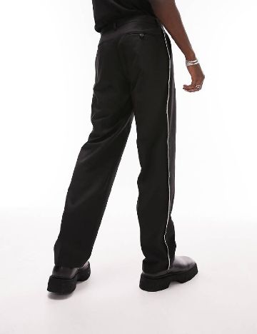 Pantaloni Topman, negru