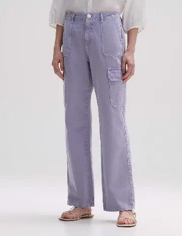 Pantaloni Opus, lila