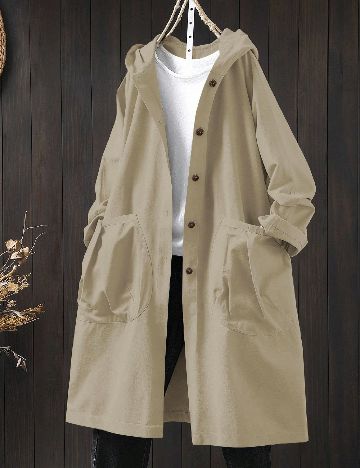 Trench SHEIN CURVE, bej