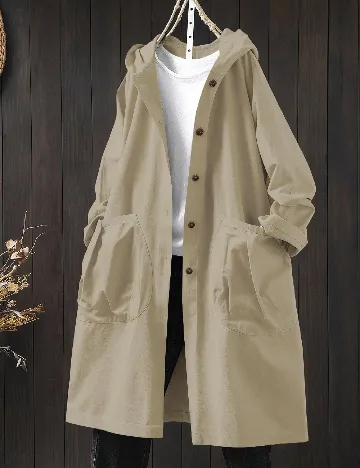 Trench SHEIN CURVE, bej