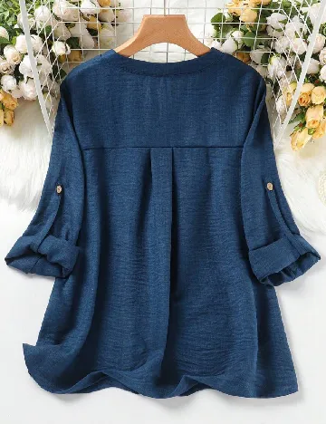 Bluza SHEIN CURVE, albastru