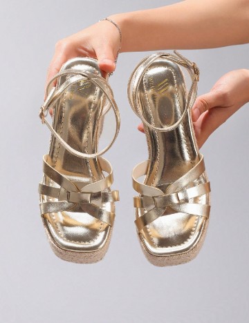 Sandale SHEIN, auriu