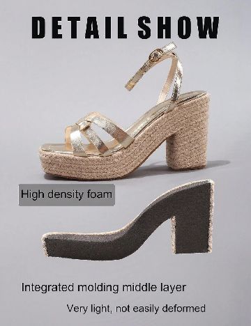 Sandale SHEIN, auriu