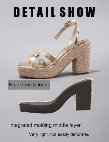 Sandale SHEIN, auriu