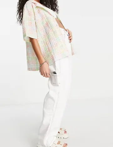 Camasa Oversize Top Shop, mix culori
