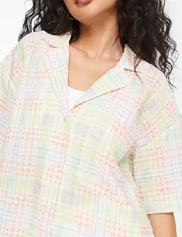 Camasa Oversize Top Shop, mix culori