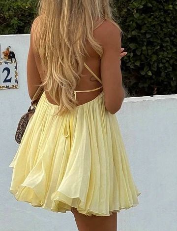 Rochie scurta SHEIN, galben