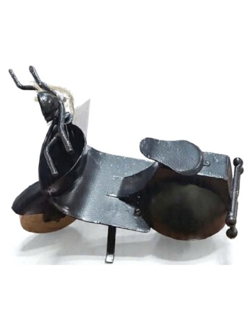 Scuter miniatural metalic în stil vintage Seasons & Style, negru