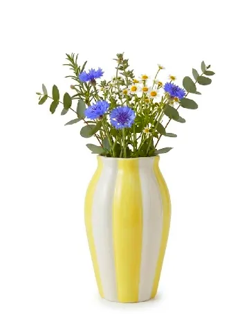 Vaza ceramica KAPIMEX, galben