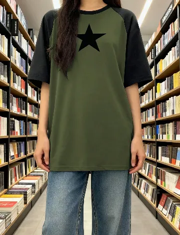 Tricou SHEIN CURVE, verde