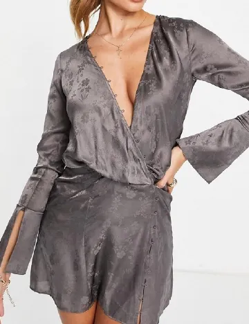 Rochie scurta ASOS, gri