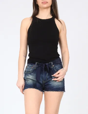 Pantaloni scurti Zara, albastru