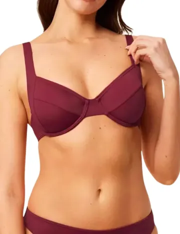 Sutien de baie Triumph, visiniu