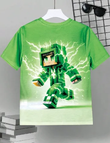 Tricou Shein Kids, verde