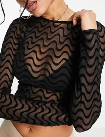 Top ASOS, negru