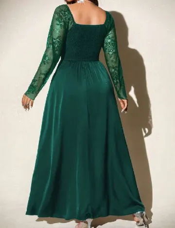 Rochie lunga SHEIN CURVE, verde