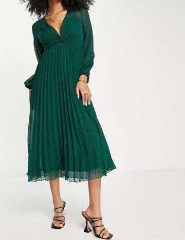 Rochie medie ASOS, verde