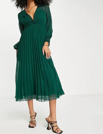 Rochie medie ASOS, verde