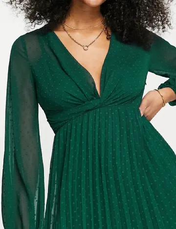 Rochie medie ASOS, verde