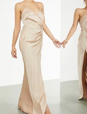 Rochie lunga ASOS, crem