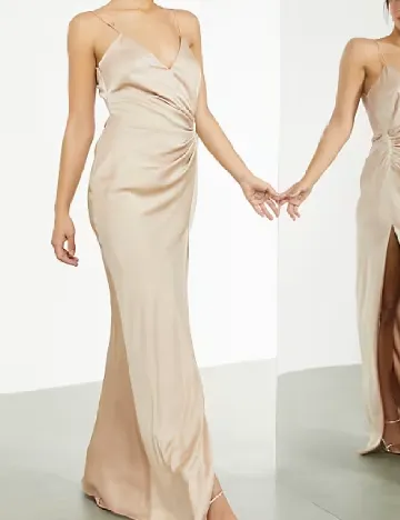 Rochie lunga ASOS, crem