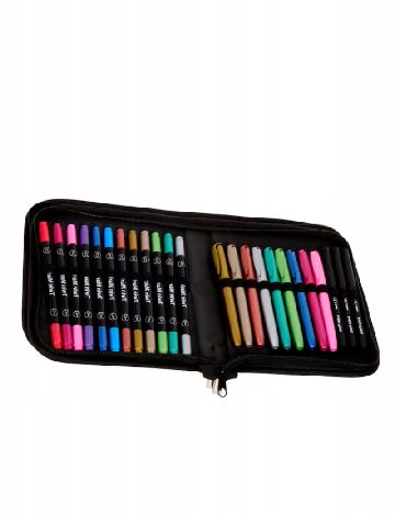 Set markere metalice, 24 bucati ACTION, mix culori