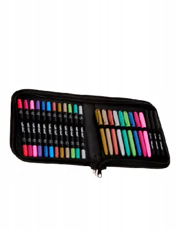 Set markere metalice, 24 bucati ACTION, mix culori