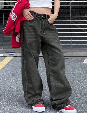 Blugi SHEIN, gri inchis