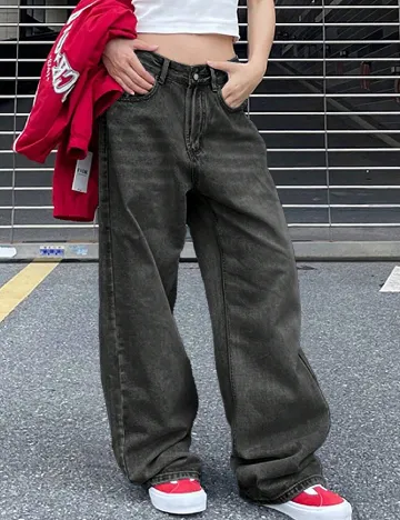 Blugi SHEIN, gri inchis