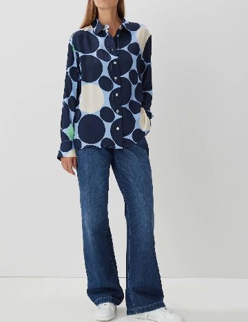 Camasa Oversize Someday, bleumarin