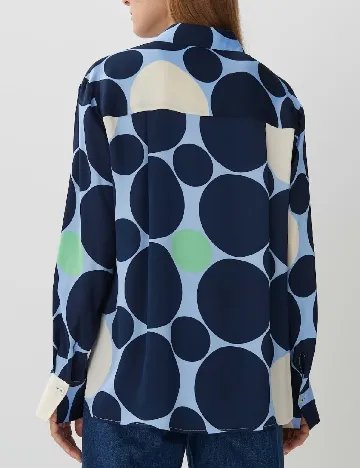 Camasa Oversize Someday, bleumarin