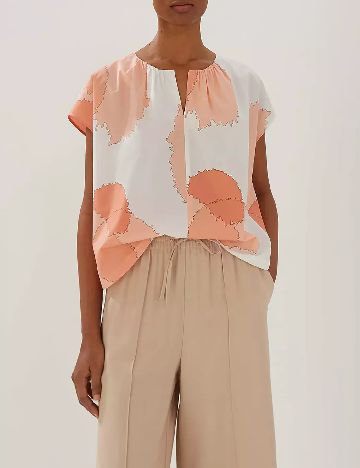 Bluza Someday, alb/portocaliu