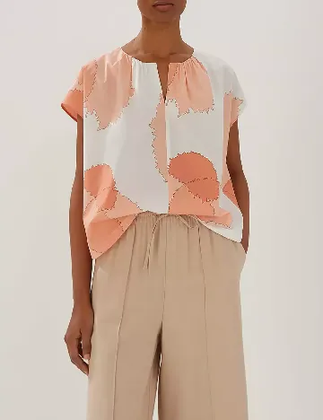 Bluza Someday, alb/portocaliu