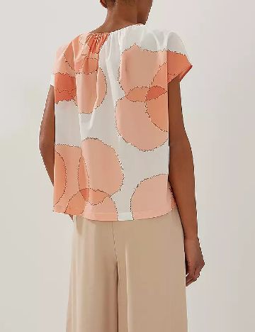 Bluza Someday, alb/portocaliu