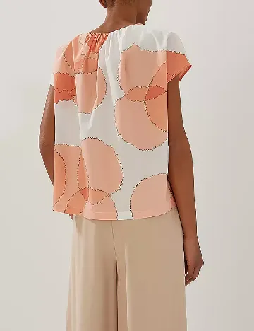 Bluza Someday, alb/portocaliu