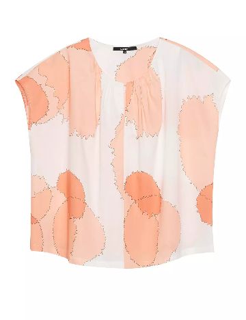 Bluza Someday, alb/portocaliu