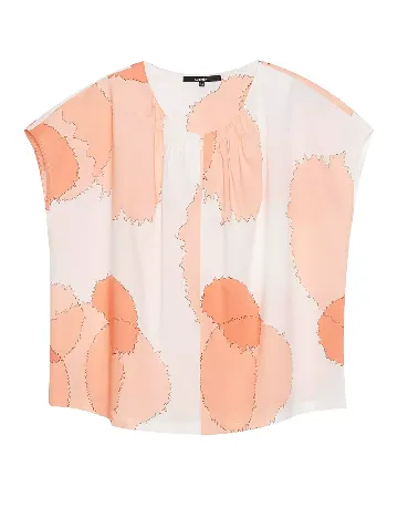 Bluza Someday, alb/portocaliu