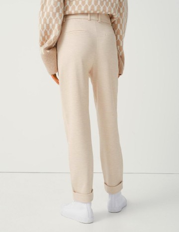 Pantaloni Someday, crem