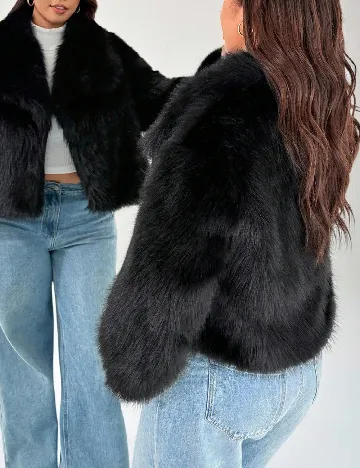 Jacheta SHEIN CURVE, negru