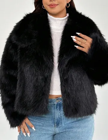 Jacheta SHEIN CURVE, negru